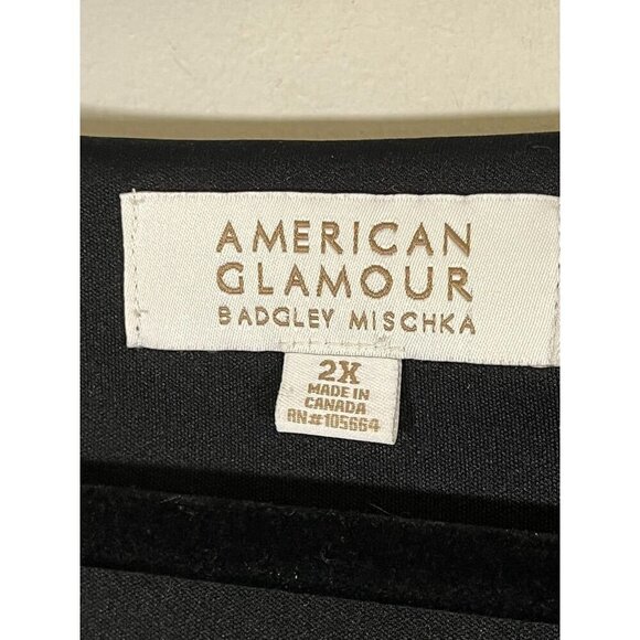 Badgley Mischka Velour Floral Top 2X Blue Retro Boho Western Coastal Preppy 80s - Picture 2 of 15